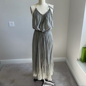 Free people olive color beach cover up